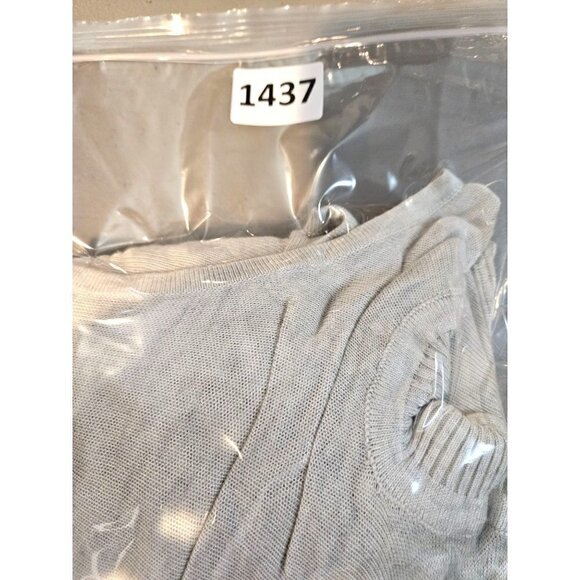 Lululemon Athletica HiLo Knit Top Sz 4 Oversized Cream Ribbed Long Sleeves RARE - Picture 8 of 8